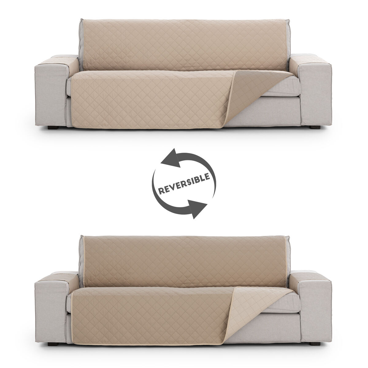 ספה מכסה את אייסה NORUEGA לבן 100 x 110 x 190 ס 