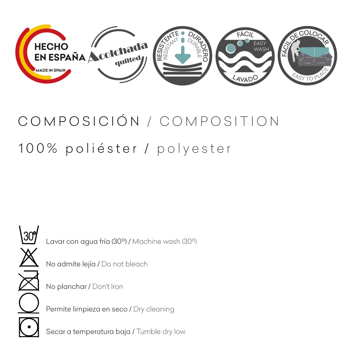 ספה מכסה את אייסה NORUEGA חרדל 100 x 110 x 290 ס 