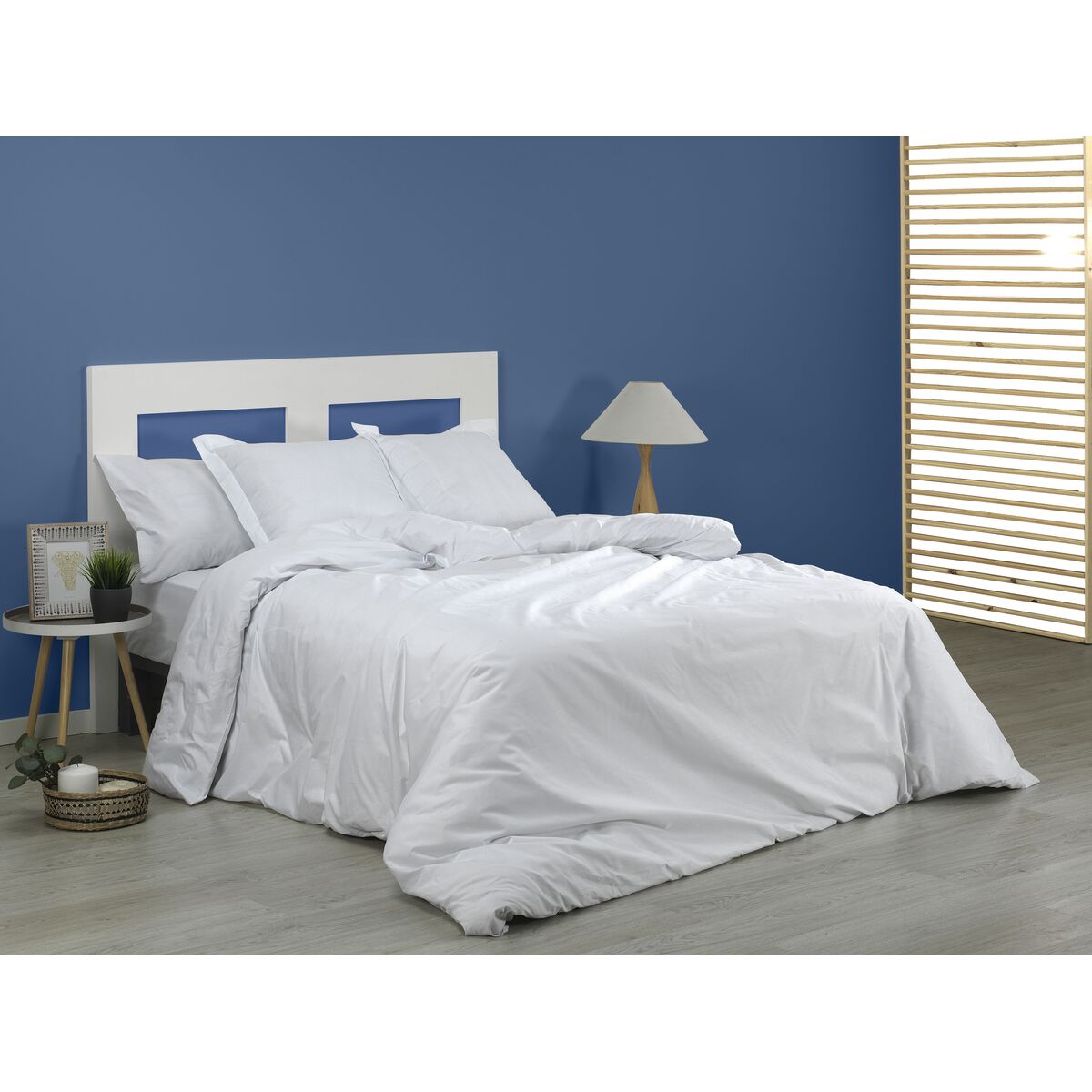 Alexandra House Living Duvet Cover White 240 x 220 cm-3