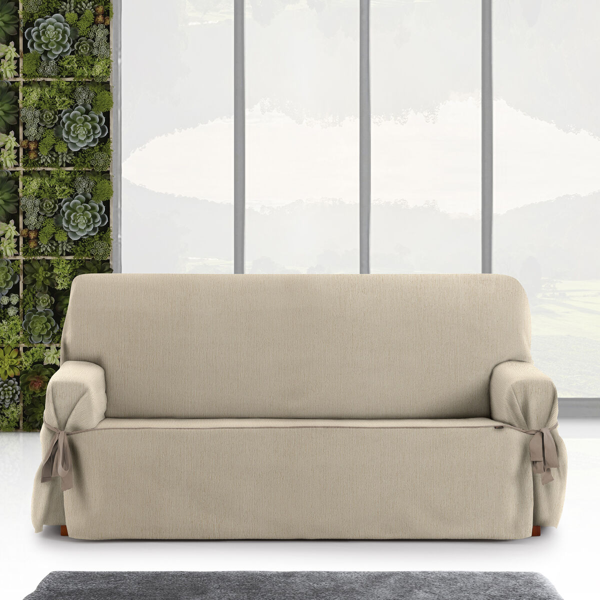 Étui sur canapé Eysa MID Beige 100 x 110 x 230 cm-3