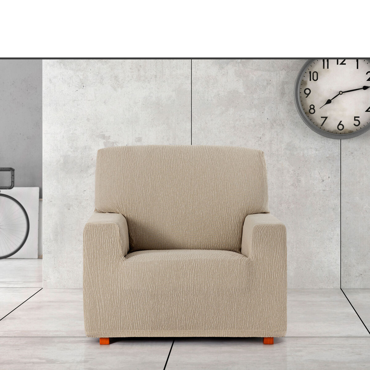Étui pour chaise Eysa TROYA Brun clair 70 x 110 x 110 cm-3