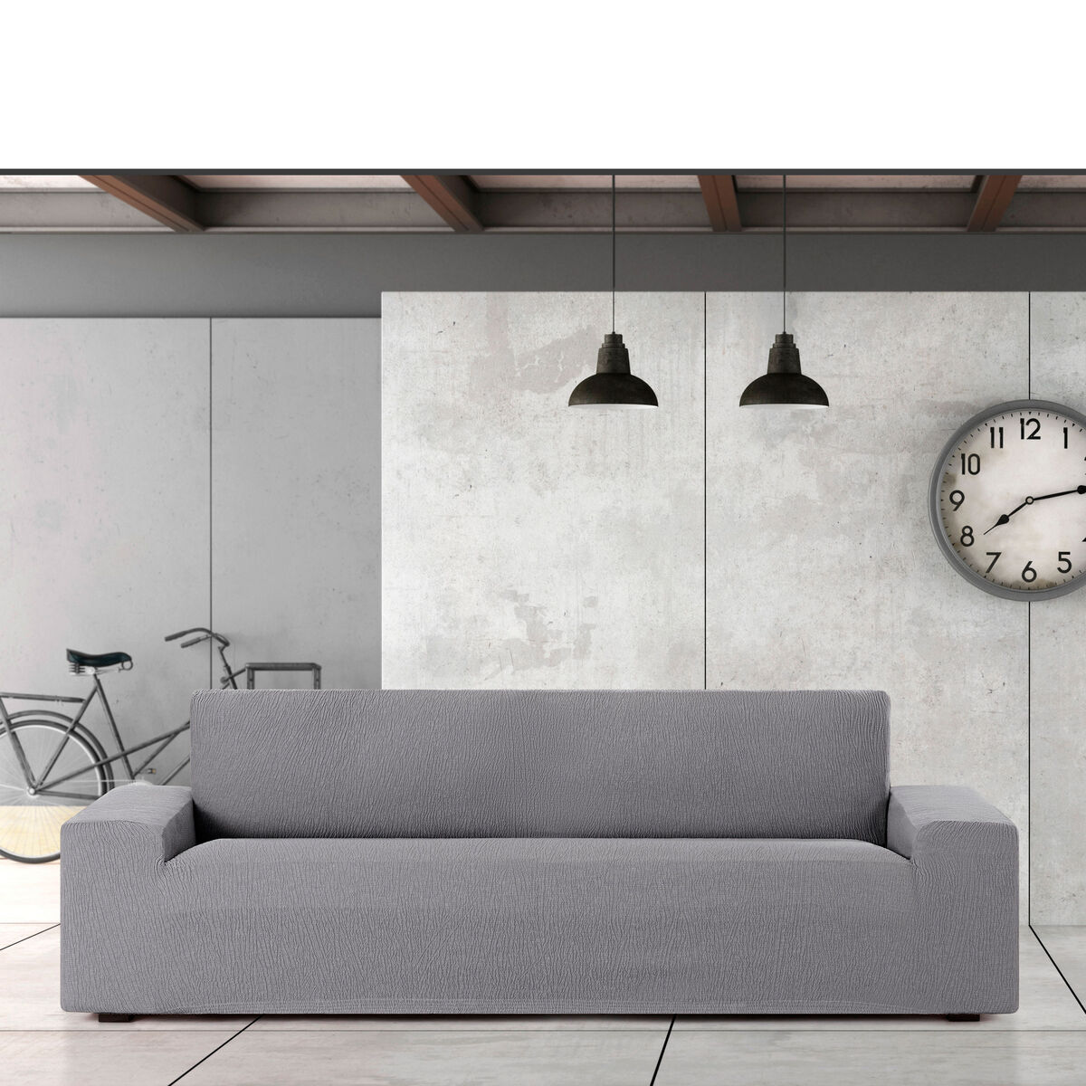 Étui sur canapé Eysa TROYA Gris 70 x 110 x 210 cm-3
