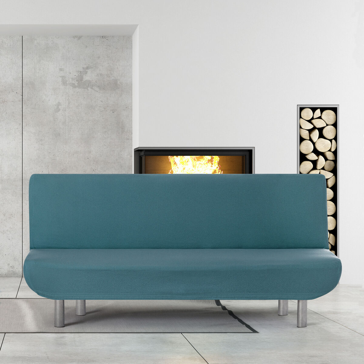 Étui sur canapé Eysa BRONX Émeraude vert 140 x 100 x 200 cm-3