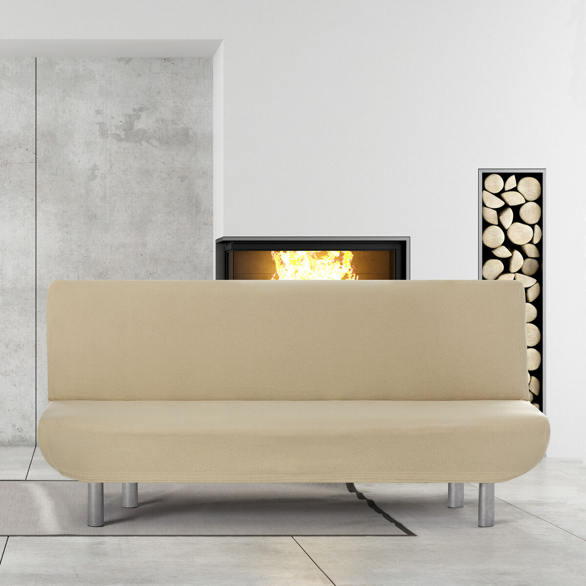 Étui sur canapé Eysa BRONX Beige 140 x 100 x 200 cm-3
