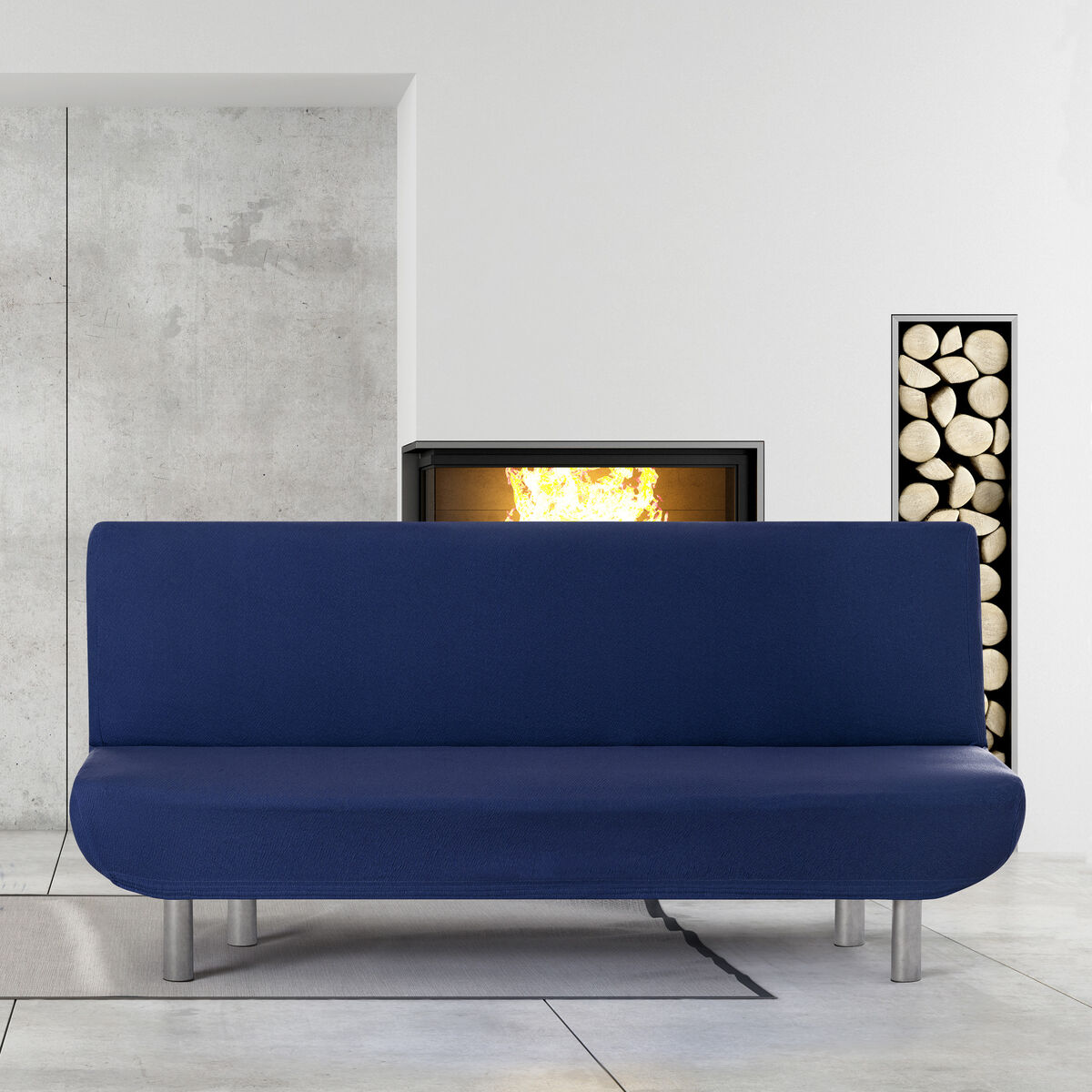 Étui sur canapé Eysa BRONX Bleu 140 x 100 x 200 cm-3