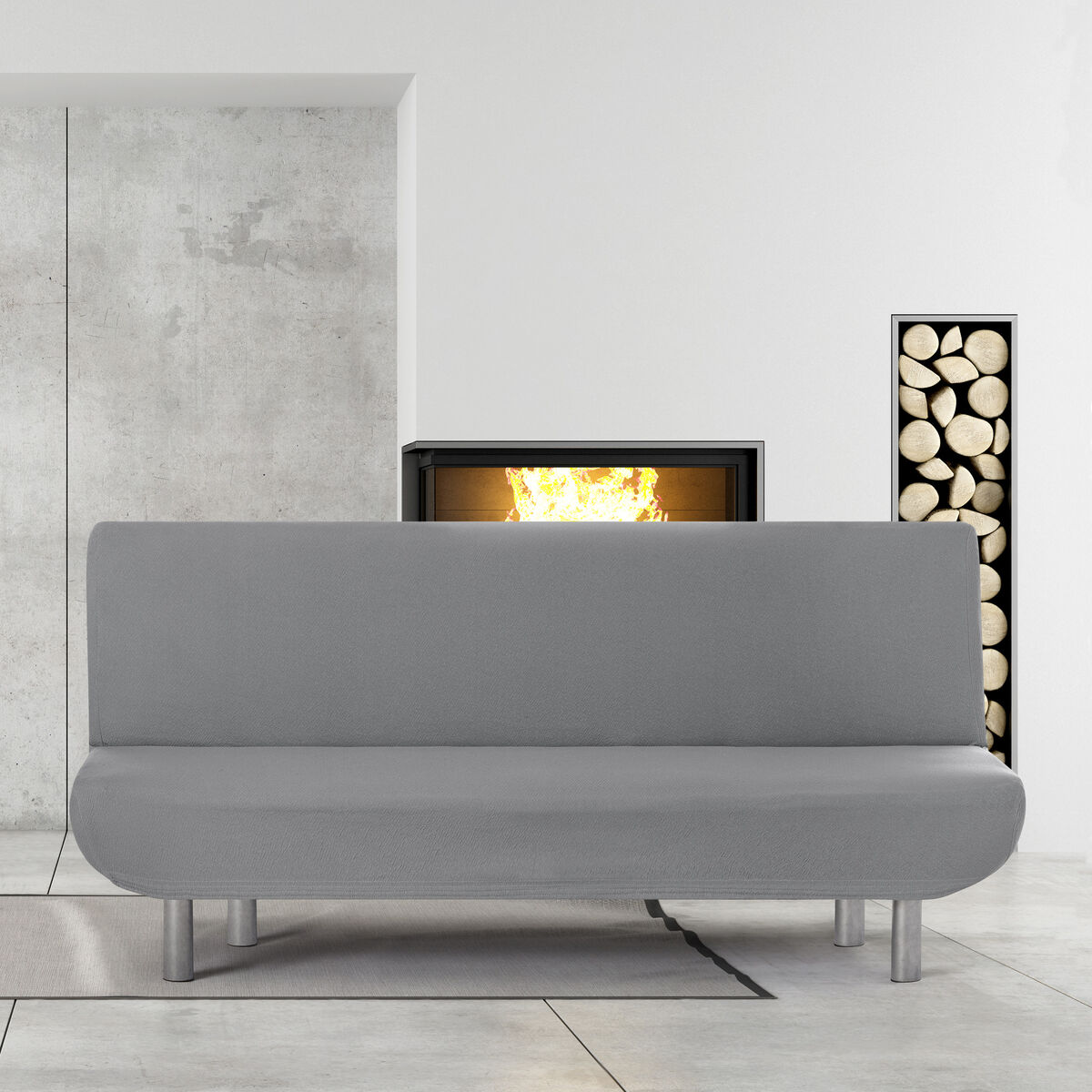 Étui sur canapé Eysa BRONX Gris 140 x 100 x 200 cm-3