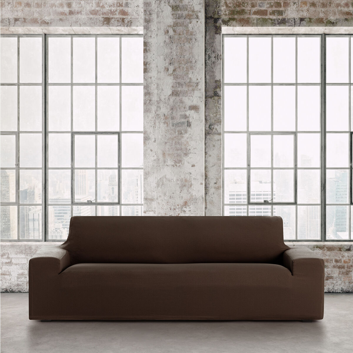 Étui sur canapé Eysa BRONX Marron 70 x 110 x 210 cm-3