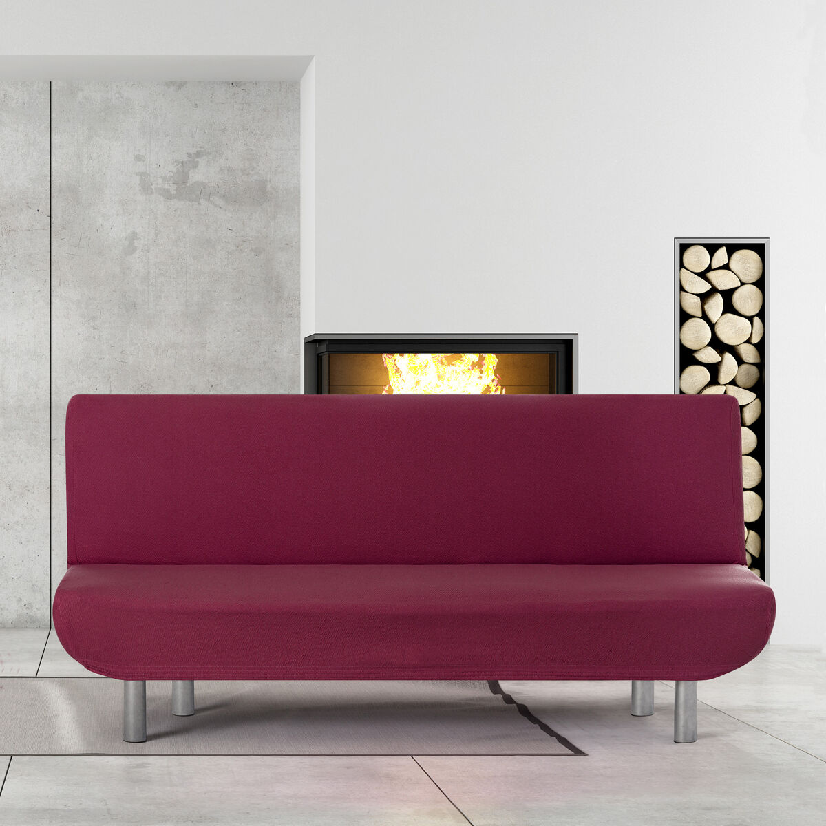 Étui sur canapé Eysa BRONX Bourgogne 140 x 100 x 200 cm-3