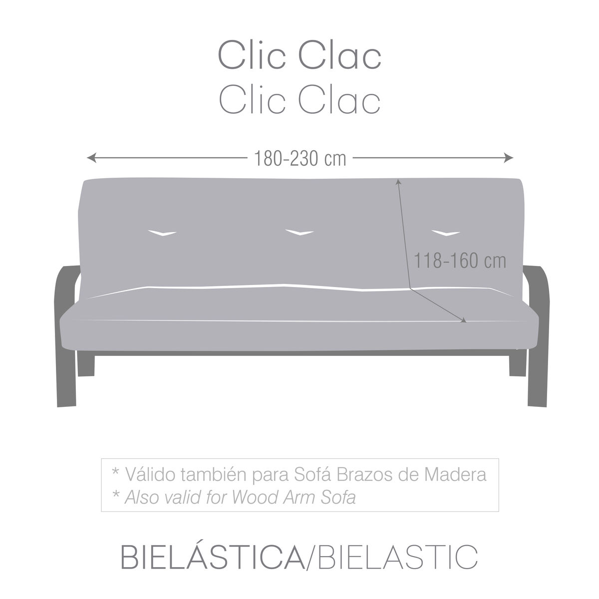 Étui sur canapé Eysa JAZ blanc 160 x 100 x 230 cm-4