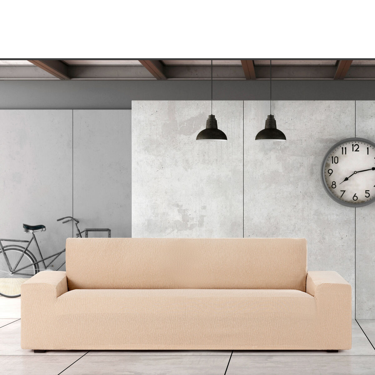 Colcha no sofá Eysa TROYA Bege 70 x 110 x 240 cm-3