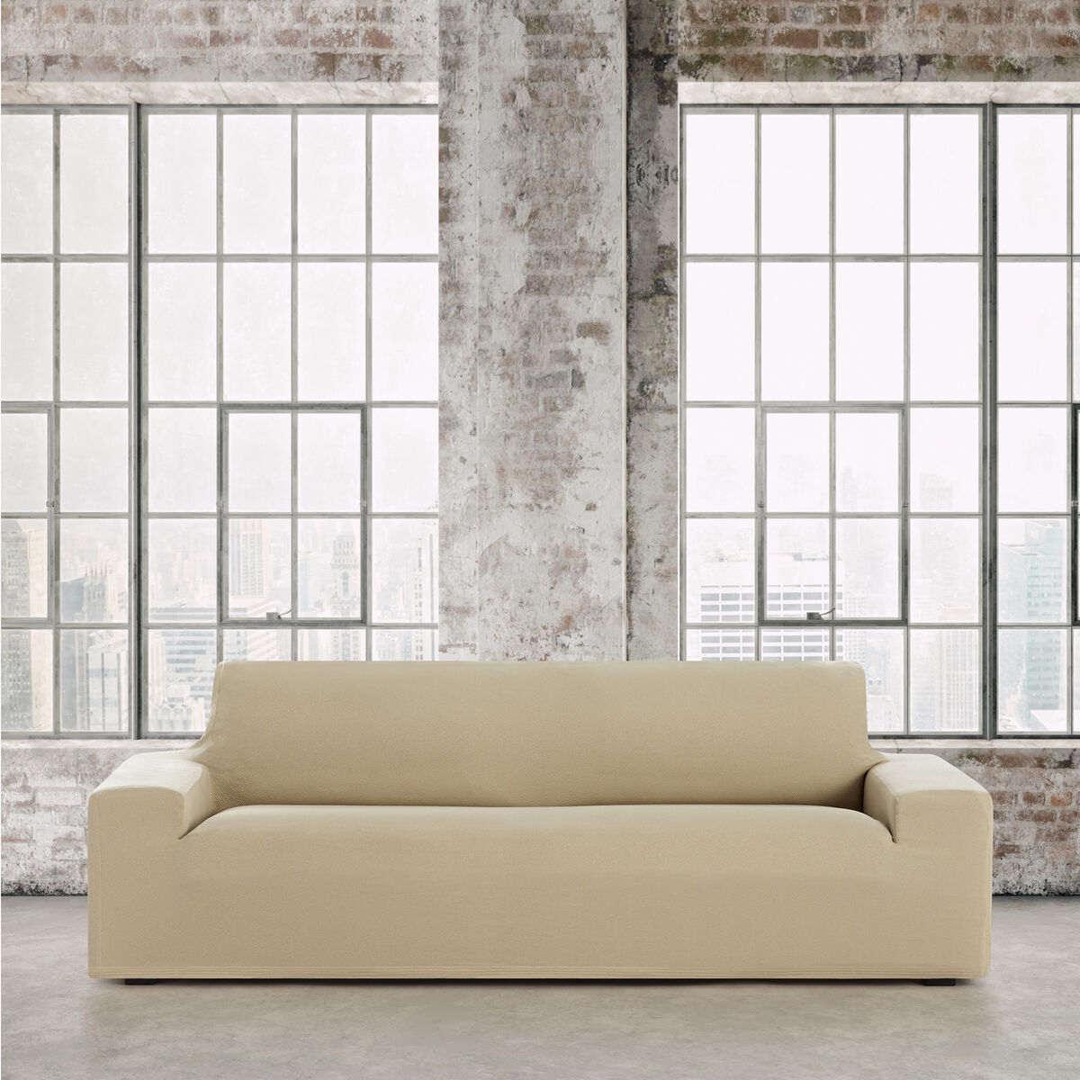 Étui sur canapé Eysa BRONX Beige 70 x 110 x 240 cm-3