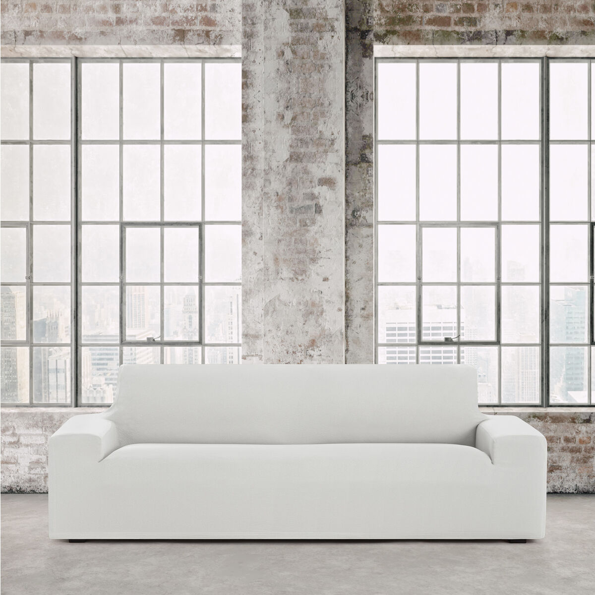 Étui sur canapé Eysa BRONX Blanc 70 x 110 x 240 cm-3
