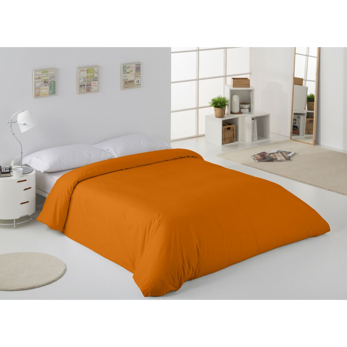 Alexandra House Living Duvet Cover Ochre 260 x 240 cm-3