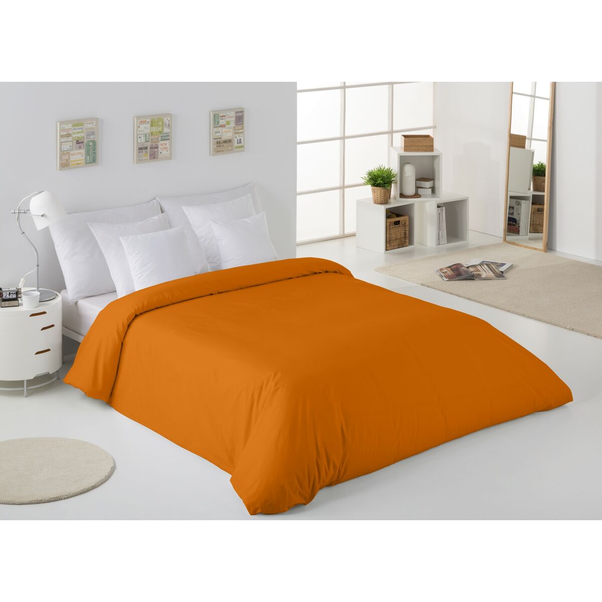 Alexandra House Living Duvet Cover Ochre 260 x 240 cm-4