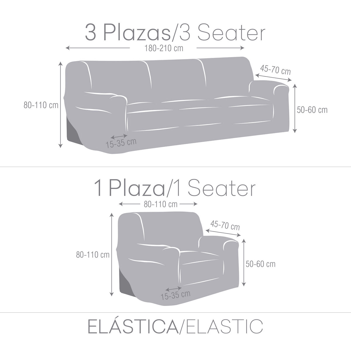 Eysa TROYA Blanc 70 x 110 x 210 cm 3 articles-4