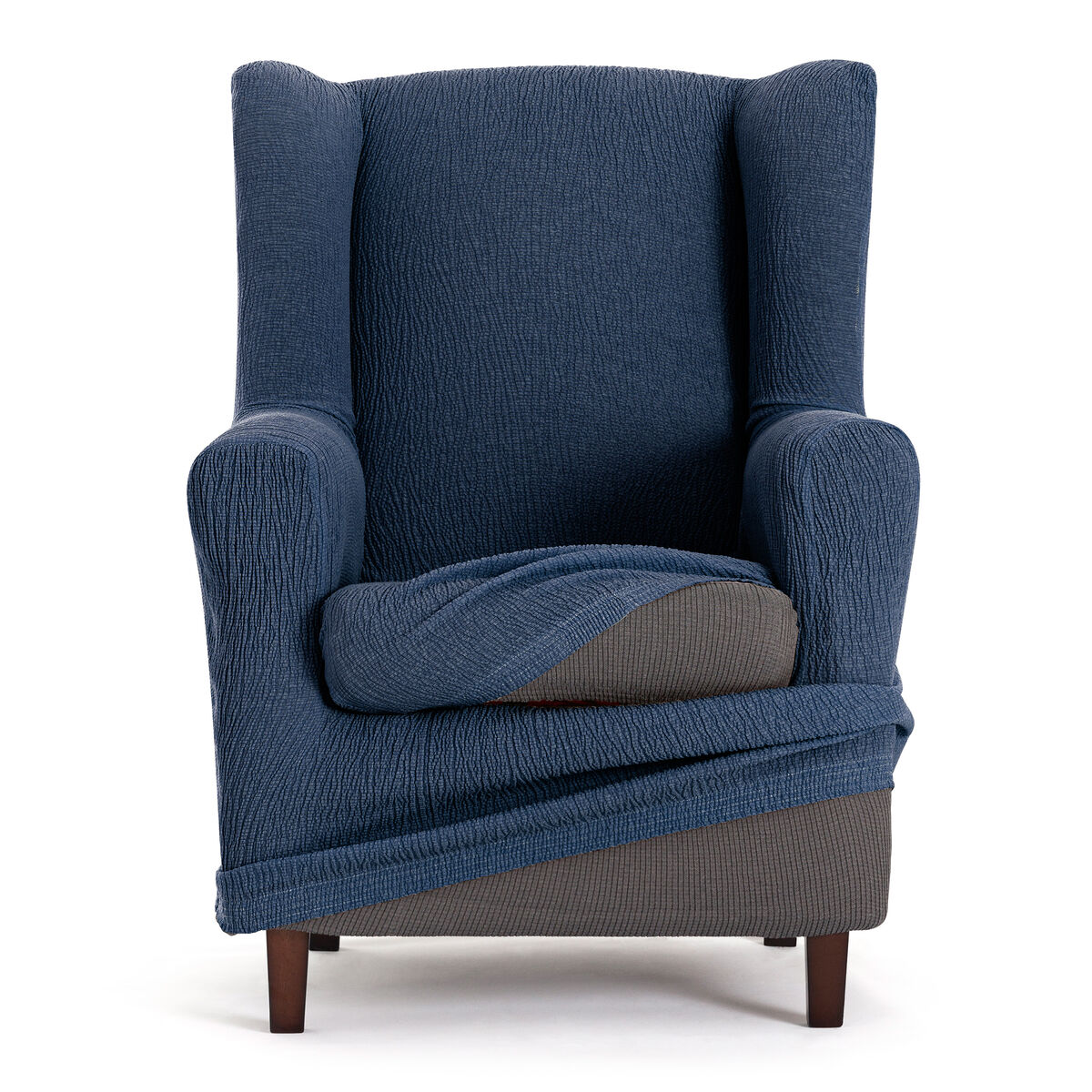 Étui pour chaise Eysa TROYA bleu 80 x 100 x 90 cm-7