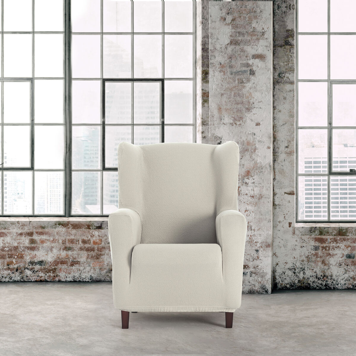 Étui sur canapé Eysa BRONX blanc 80 x 100 x 90 cm-3
