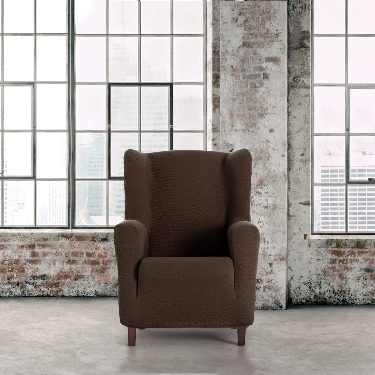 Étui sur canapé Eysa BRONX Marron 80 x 100 x 90 cm-3