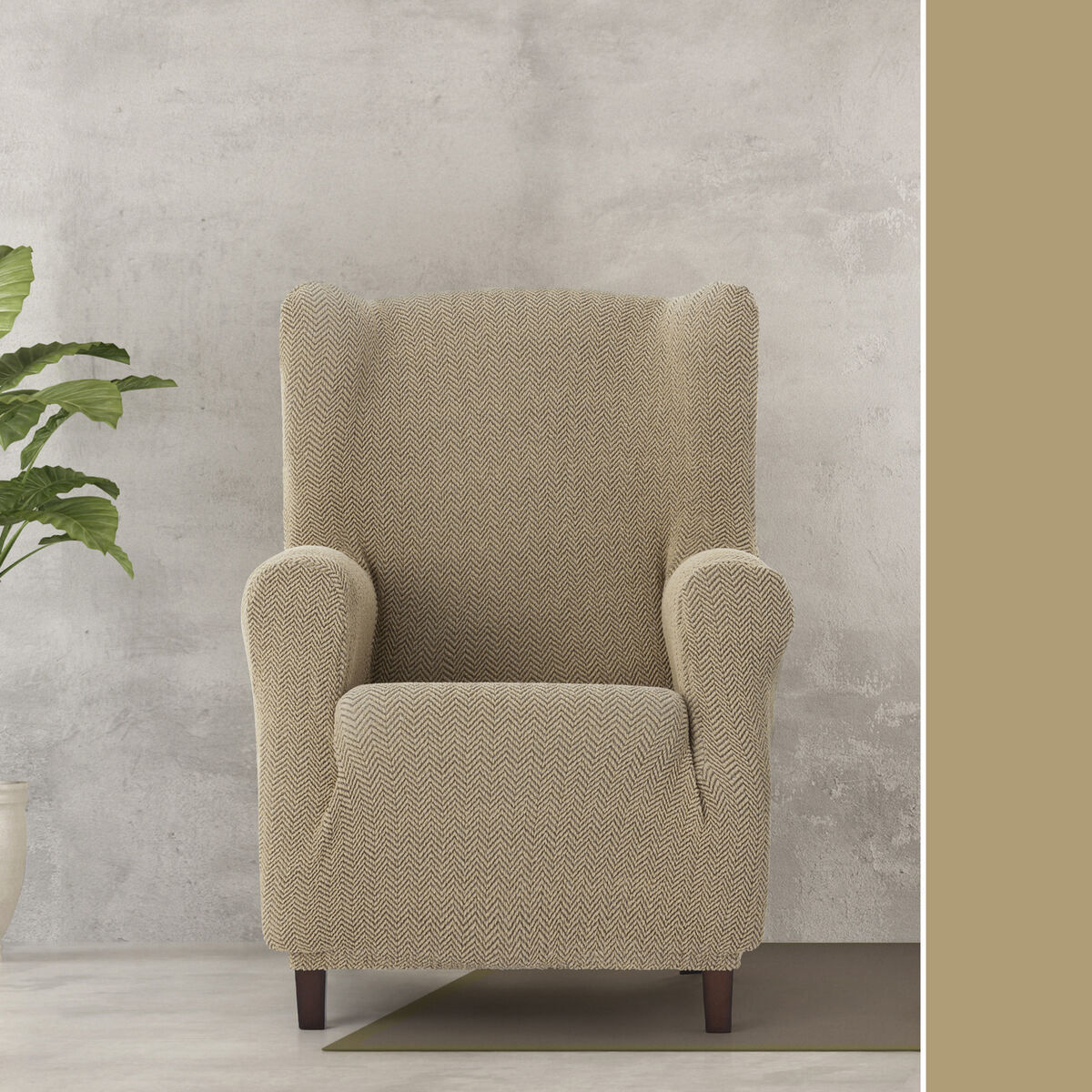 Étui sur canapé Eysa JAZ Beige 80 x 120 x 100 cm-3