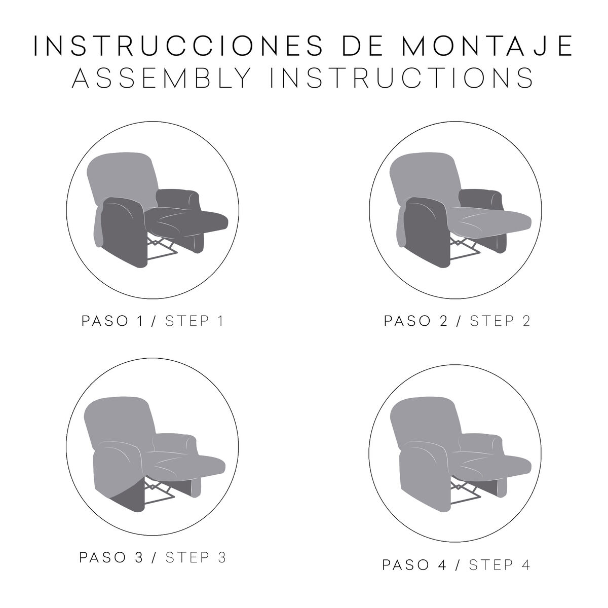 כיסוי הספה EYSA TROYA אפור 80 x 100 x 90 ס 