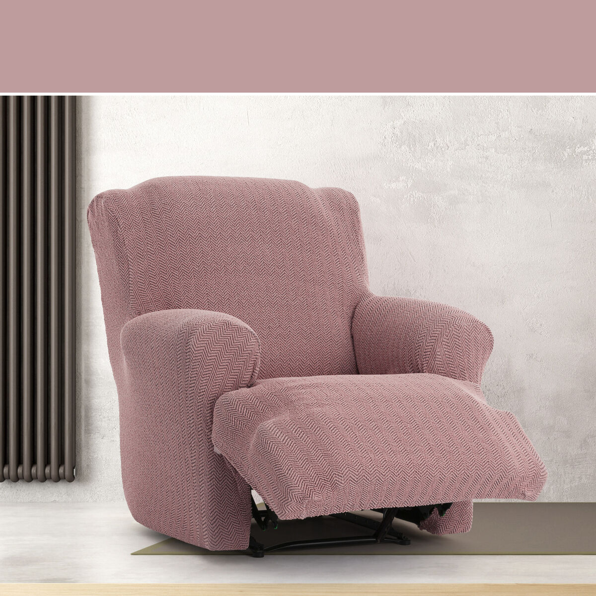 Étui sur canapé Eysa JAZ Rose 80 x 120 x 110 cm-3