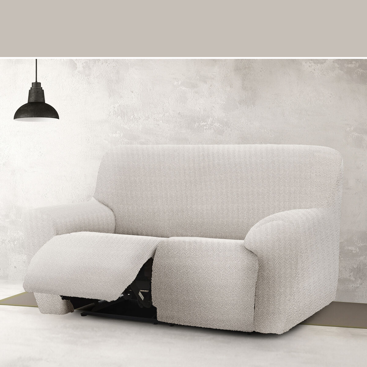 Étui sur canapé Eysa JAZ blanc 70 x 120 x 200 cm-3