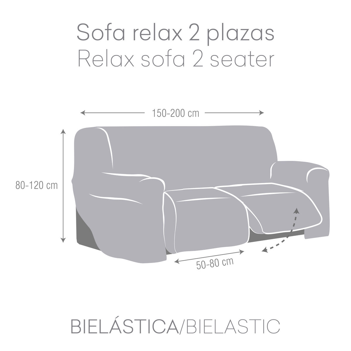 Colcha no sofá Eysa JAZ Bonde 70 x 120 x 200 cm-4