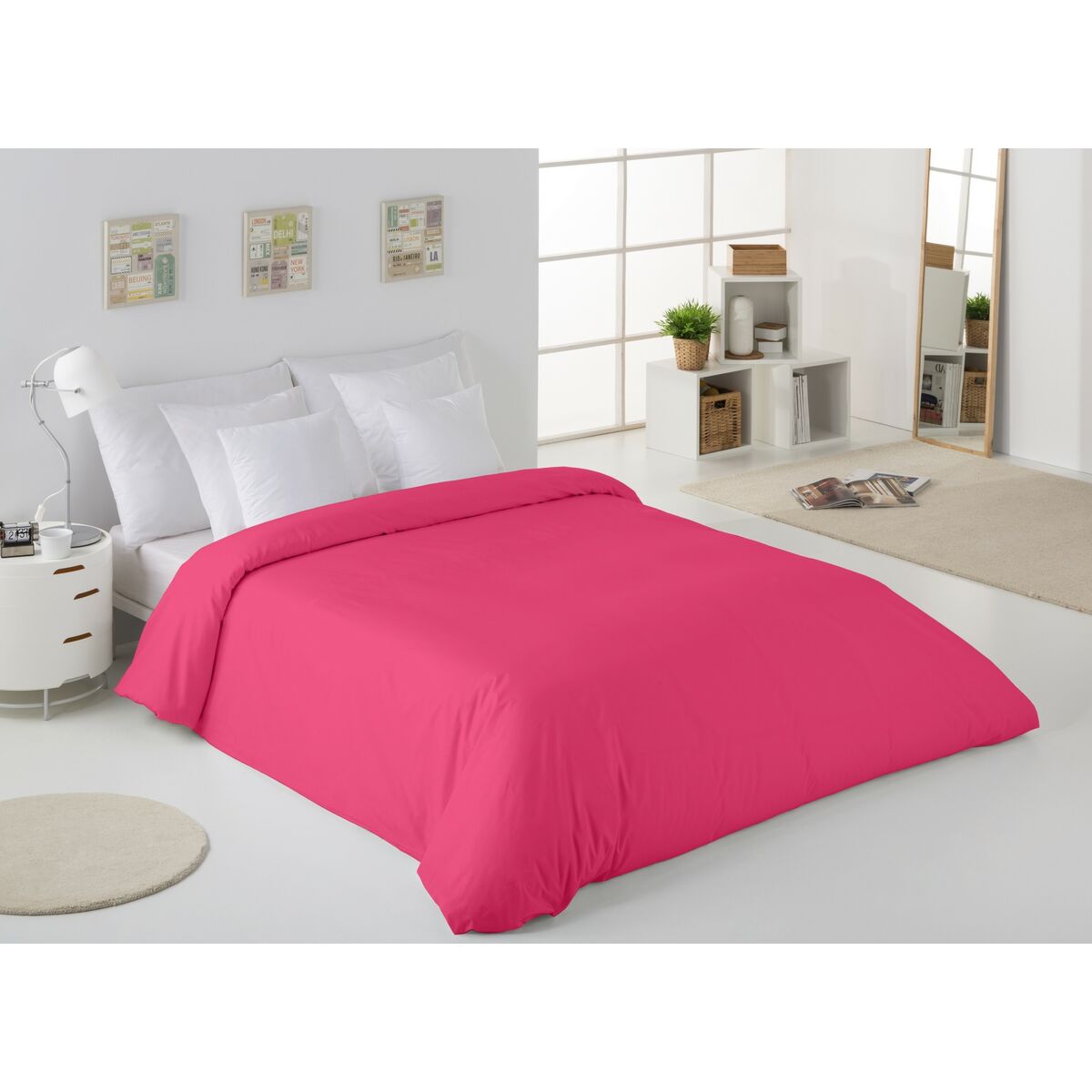Пододеяльник Alexandra House Living Розовый 260 x 240 cm-4