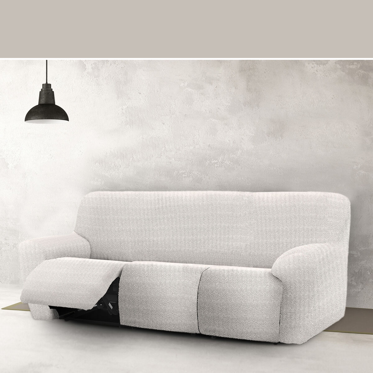 Étui sur canapé Eysa JAZ Blanc 70 x 120 x 260 cm-3
