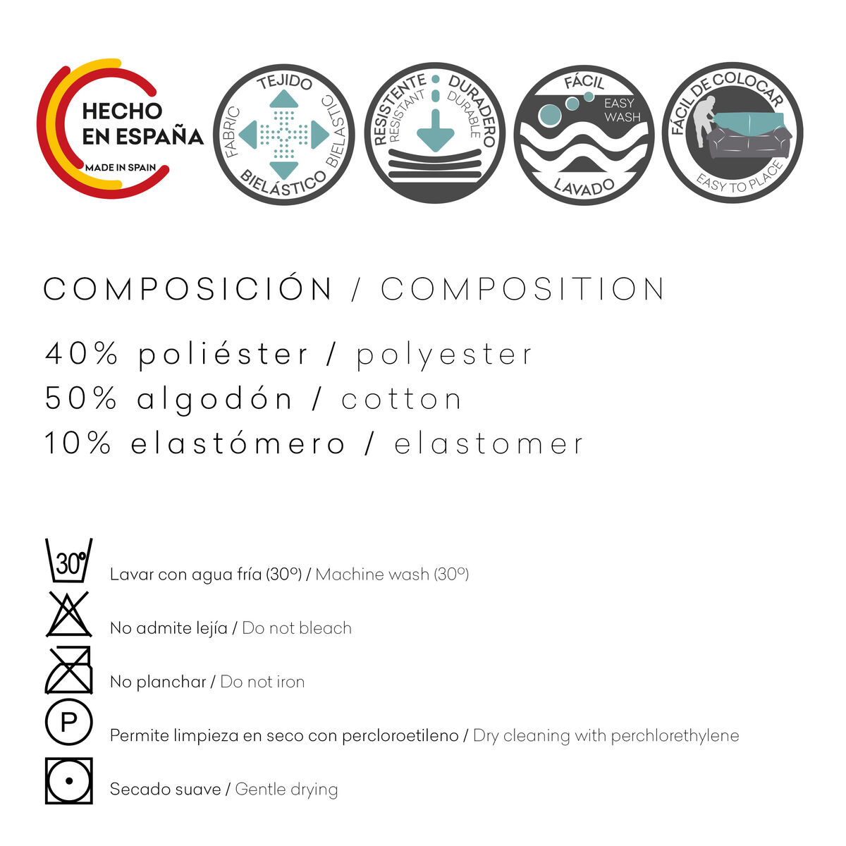 Чехол на диван Eysa JAZ Темно-серый 70 x 120 x 260 cm-6