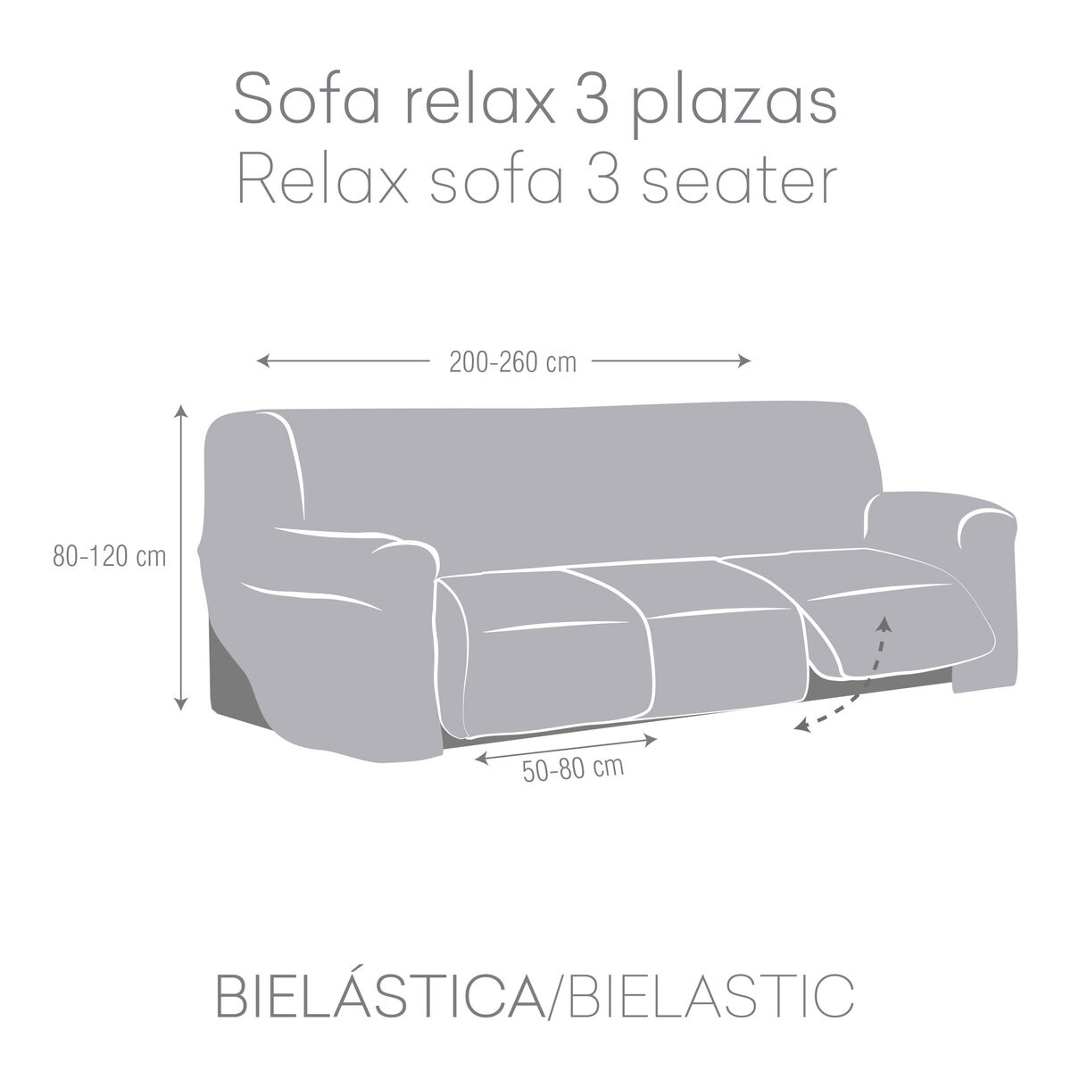 Étui sur canapé Eysa JAZ Rose 70 x 120 x 260 cm-4