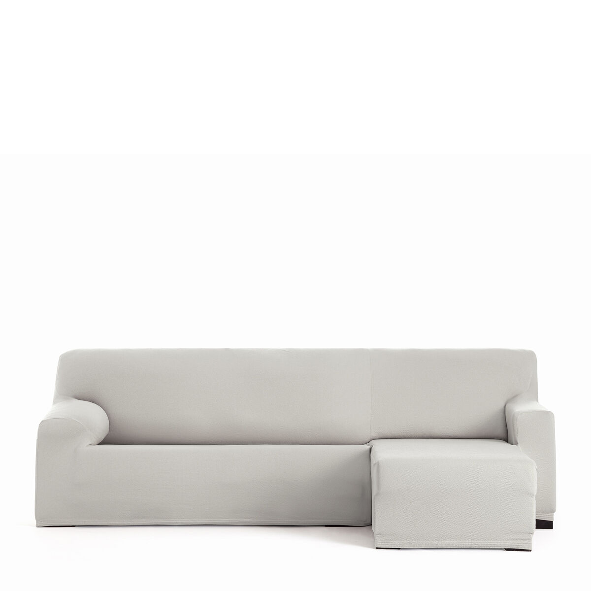 Eysa BRONX White 110 x 110 x 310 cm Short Arm Right Deck Chair Cover
