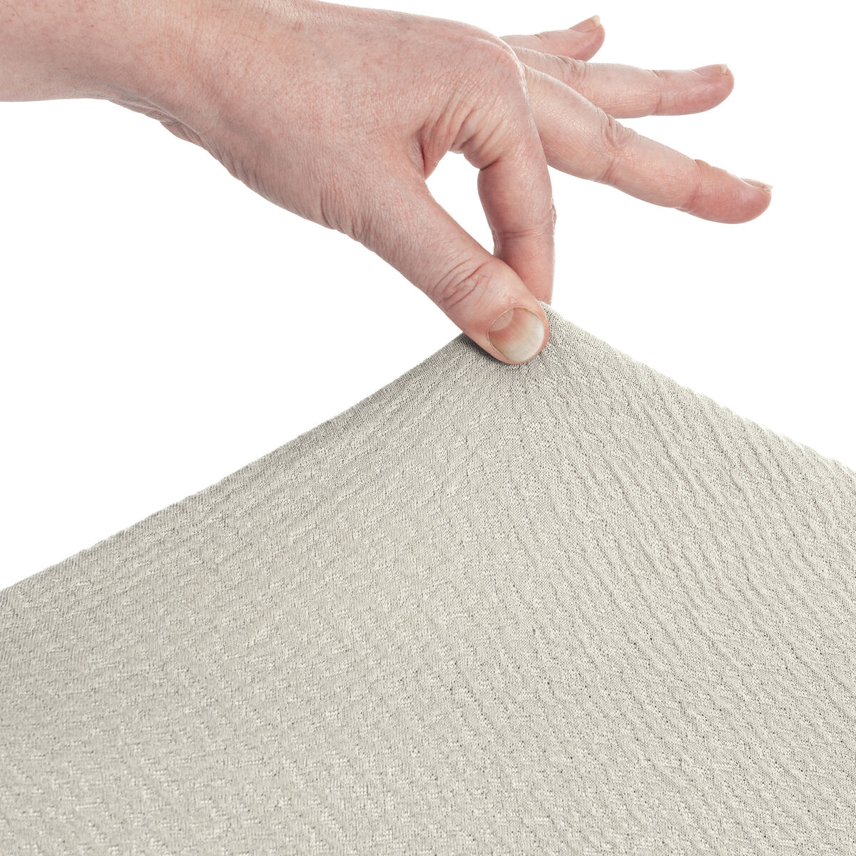 Étui sur chaise longue droite avec bras court Eysa BRONX Blanc 110 x 110 x 310 cm-7