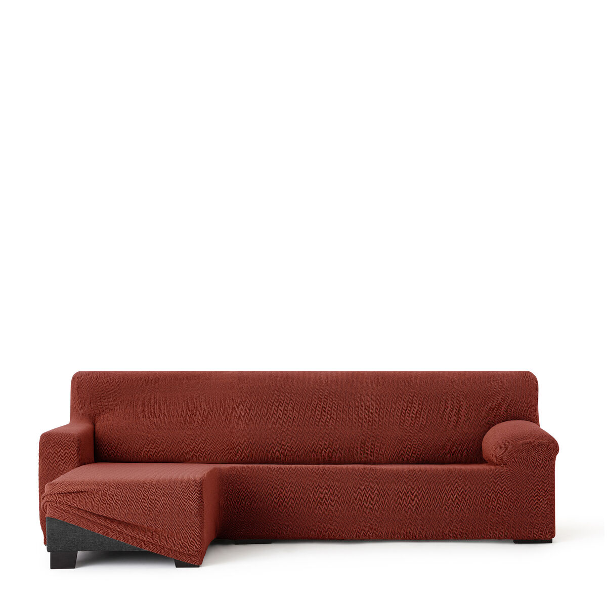 Cover for left sun lounger with short lever Eysa JAZ Dark red 120 x 120 x 360 cm-7
