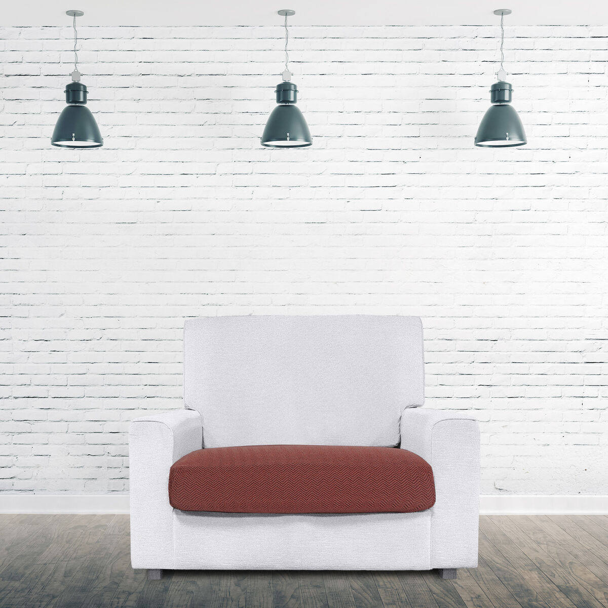 ספת אייסה ג 'אז כיסוי אדום כהה 85 x 15 x 60 ס 