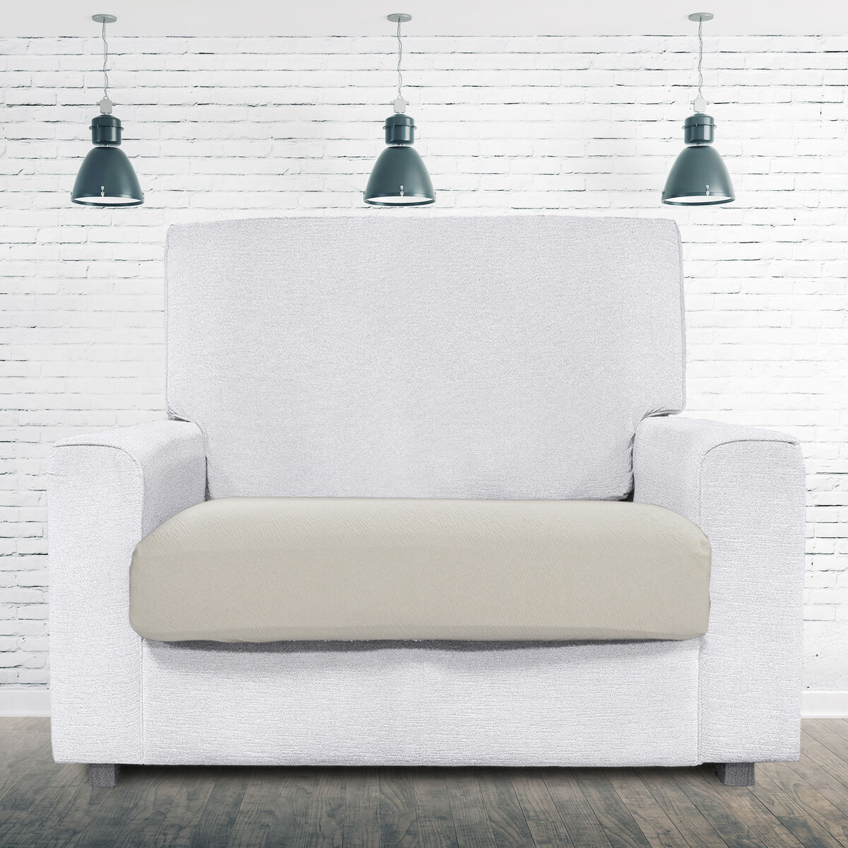 Étui sur canapé Eysa BRONX Blanc 70 x 15 x 75 cm-3