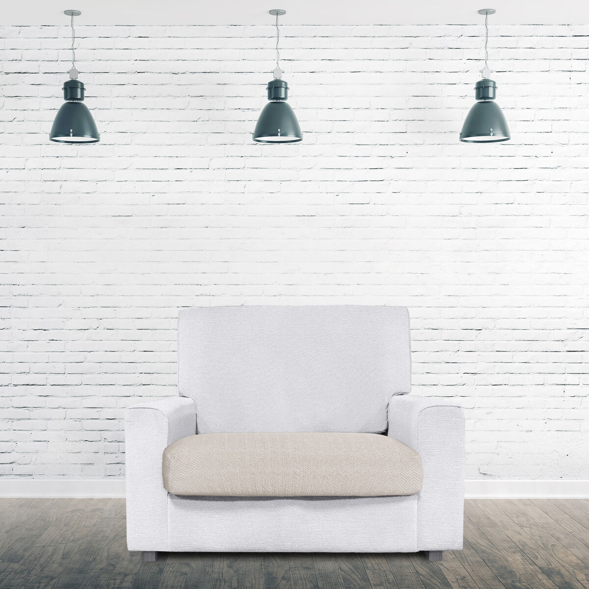 Étui sur canapé Eysa JAZ Beige 85 x 15 x 100 cm-3