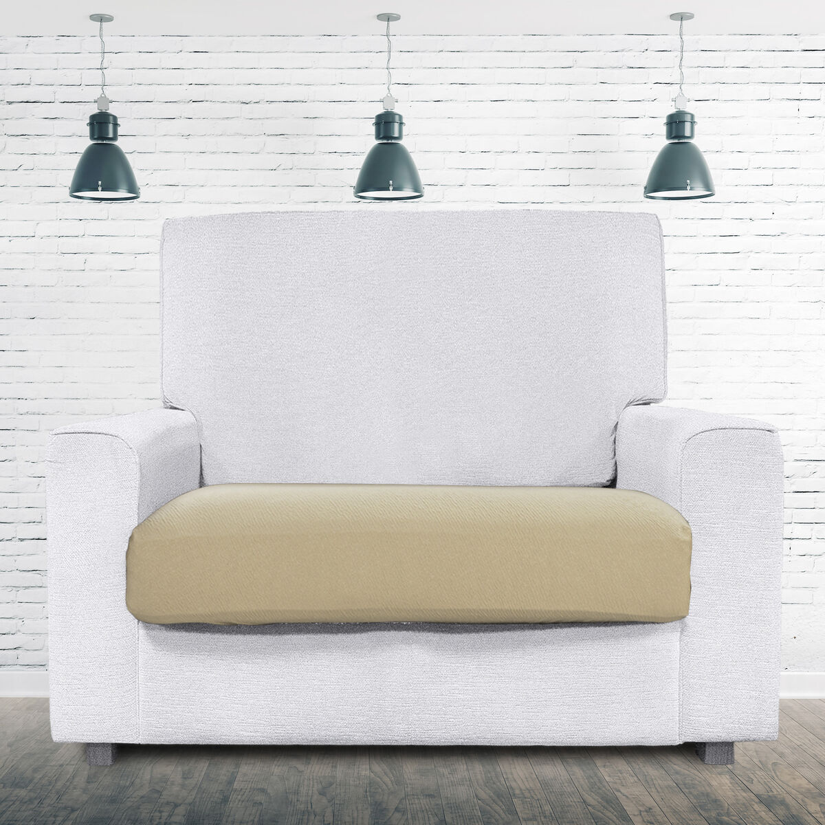 Étui sur canapé Eysa BRONX Beige 75 x 15 x 105 cm-3