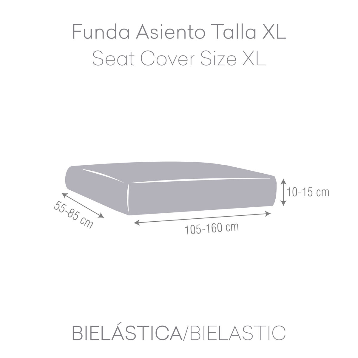 Coperta sul divano Eysa BRONX Grigio scuro 85 x 15 x 160 cm-4