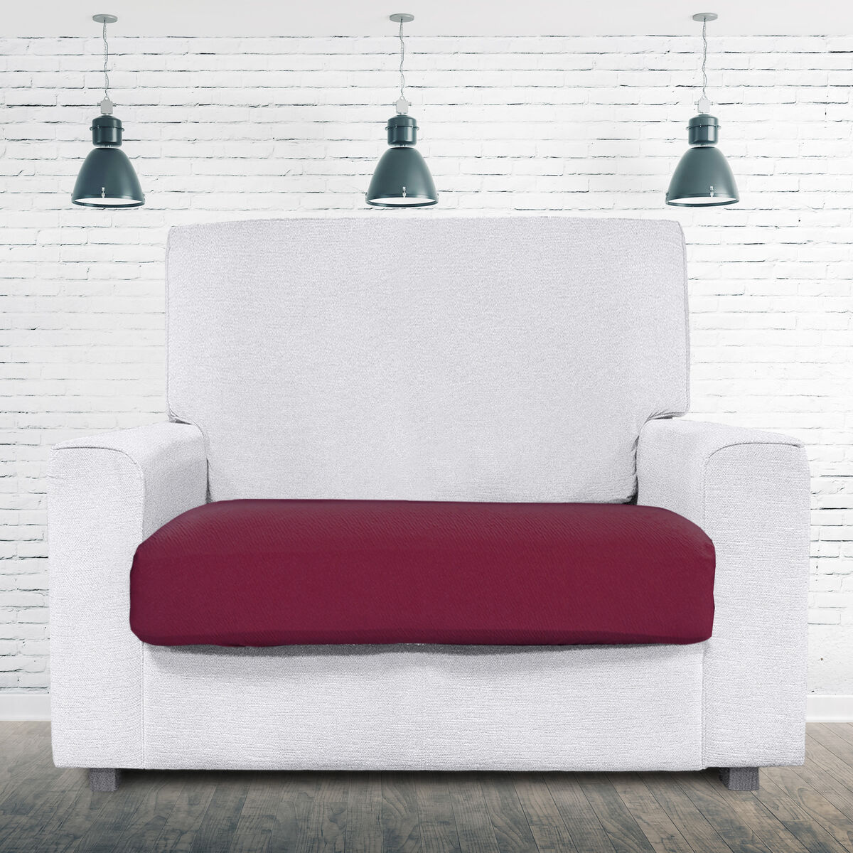 Étui sur canapé Eysa BRONX Bordelais 85 x 15 x 160 cm-3