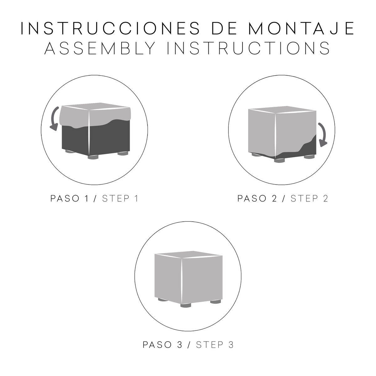 Duvet Eysa JAZ Blanc 100 x 65 x 100 cm-5