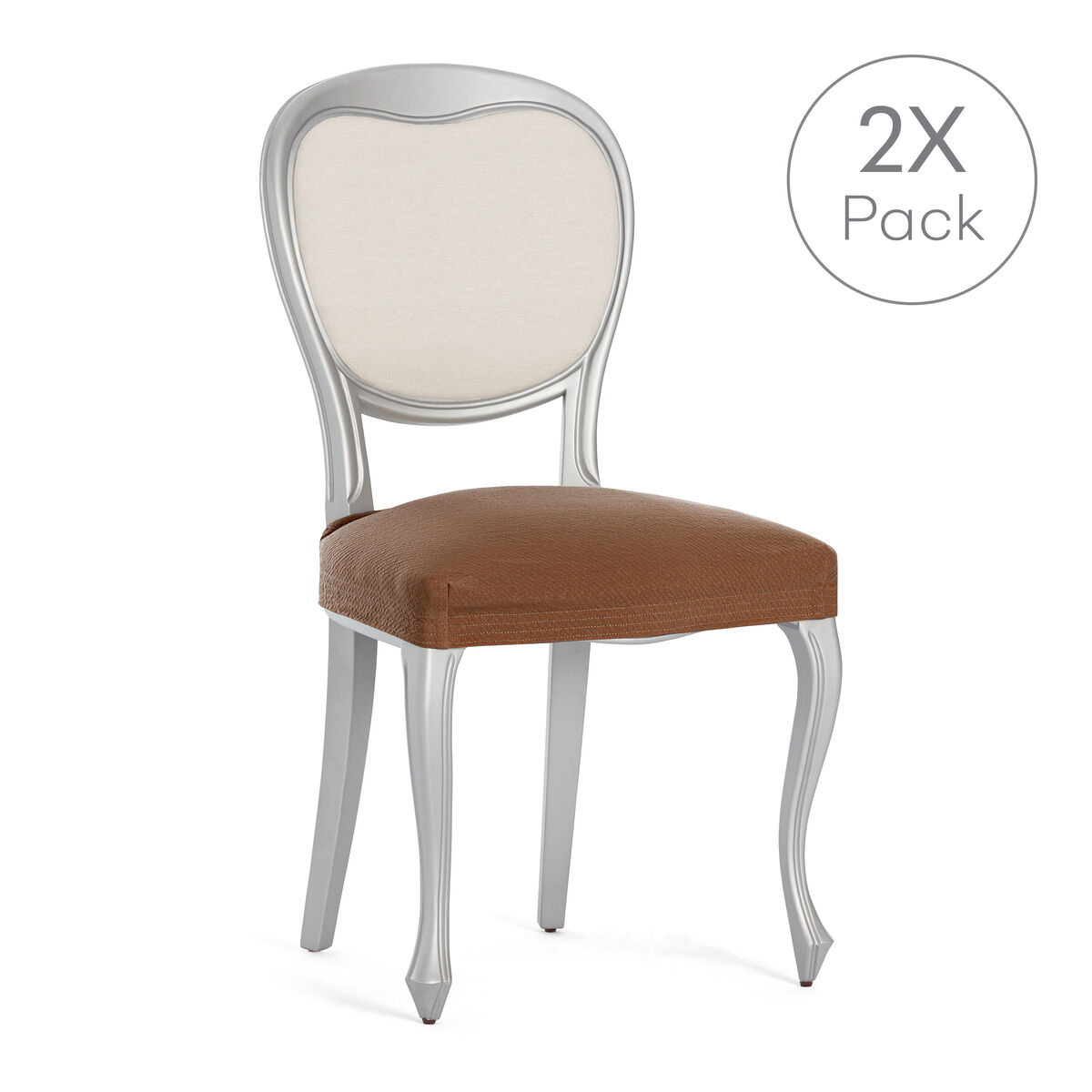 Étui pour fauteuil Eysa BRONX Terracote 50 x 5 x 50 cm 2 pièces-8