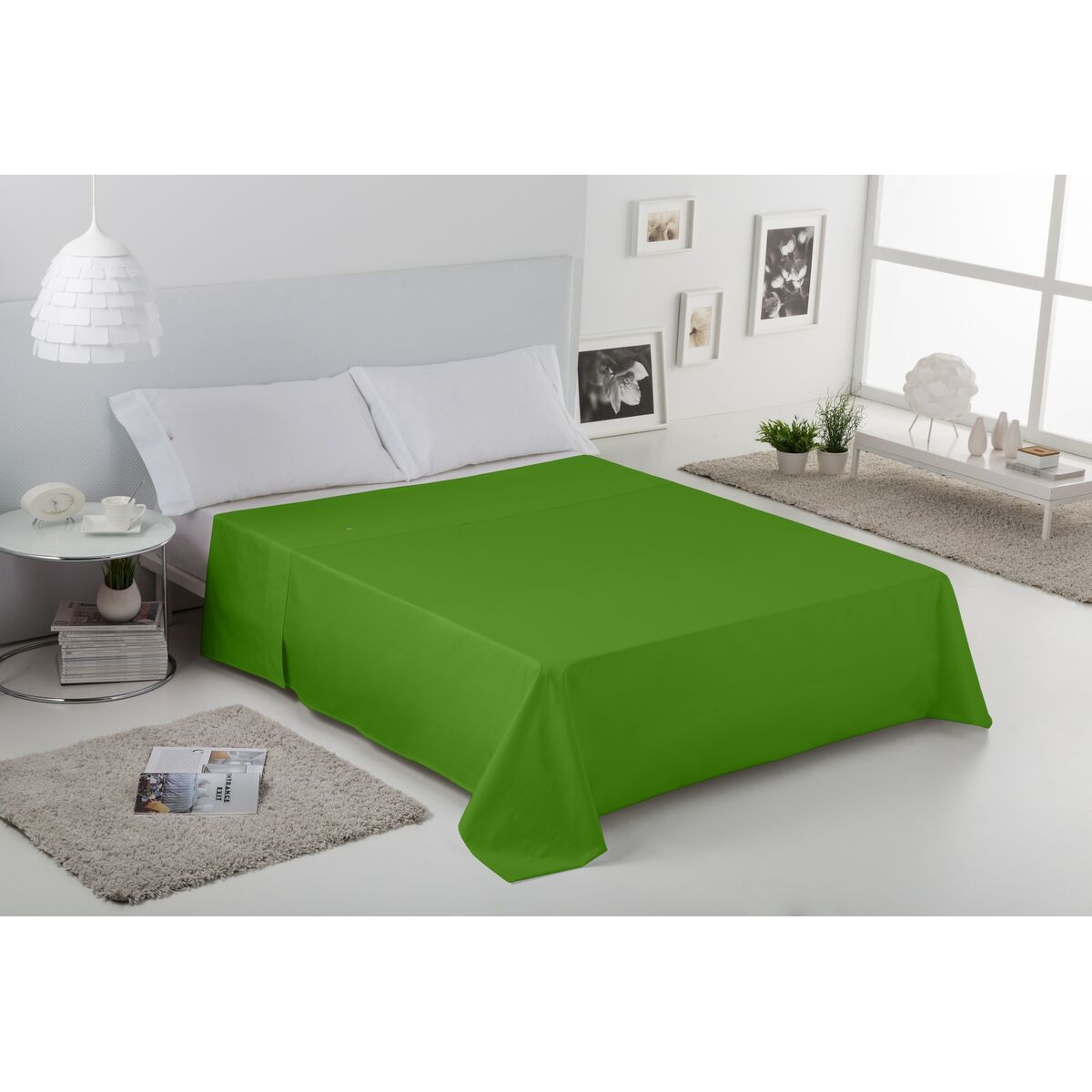 Alexandra House Living Table Top Sheet Green 260 x 270 cm-5