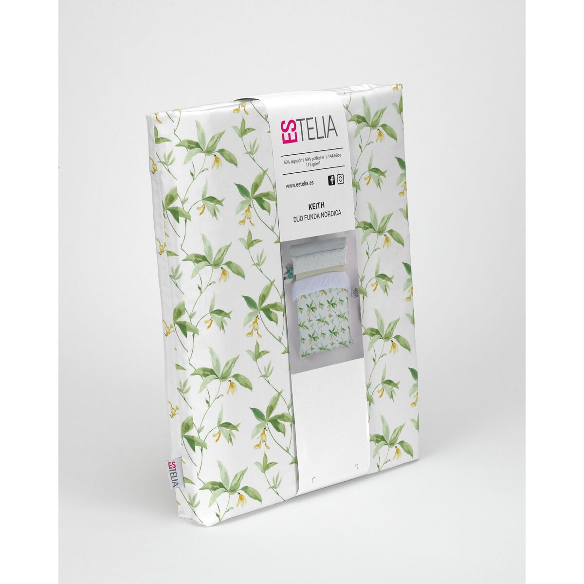 Ensemble de couvertures de couette Alexandra House Living Estelia Multicolore 90 Lit 2 Objets-4