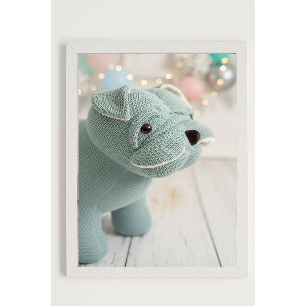 Картина Crochetts Синий Разноцветный 33 x 43 x 2 cm Пёс-3