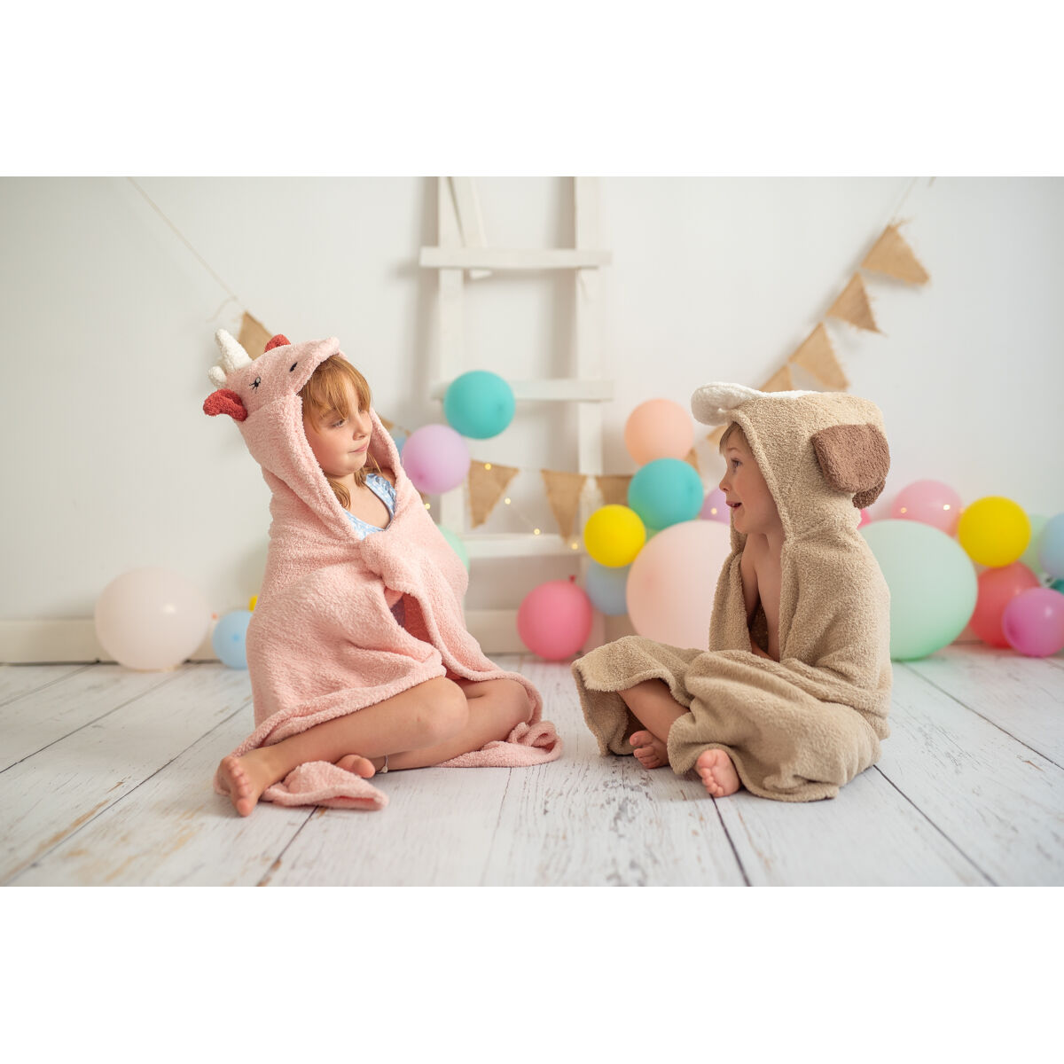 Банное полотенце Crochetts Розовый 126 x 2 x 110 cm Единорог-8
