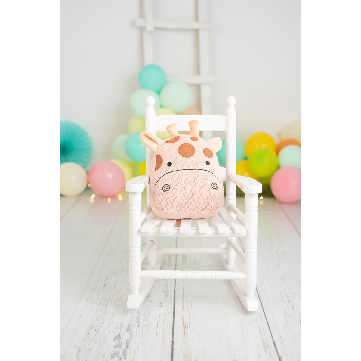 כרית קרוצ 'טס ג' ירפה ורודה 23 x 24 x 9 ס 