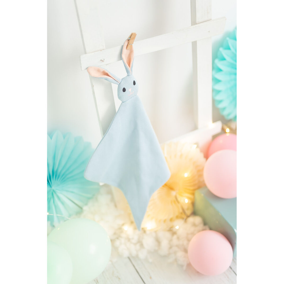 Dudu Crochetts Bebe Dudu Blue Rabbit 39 x 1 x 32 cm-5