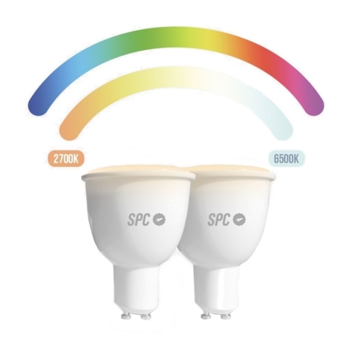 Смарт-Лампочка SPC AURA450 RGB GU10 WiFi 5,5W LED-2