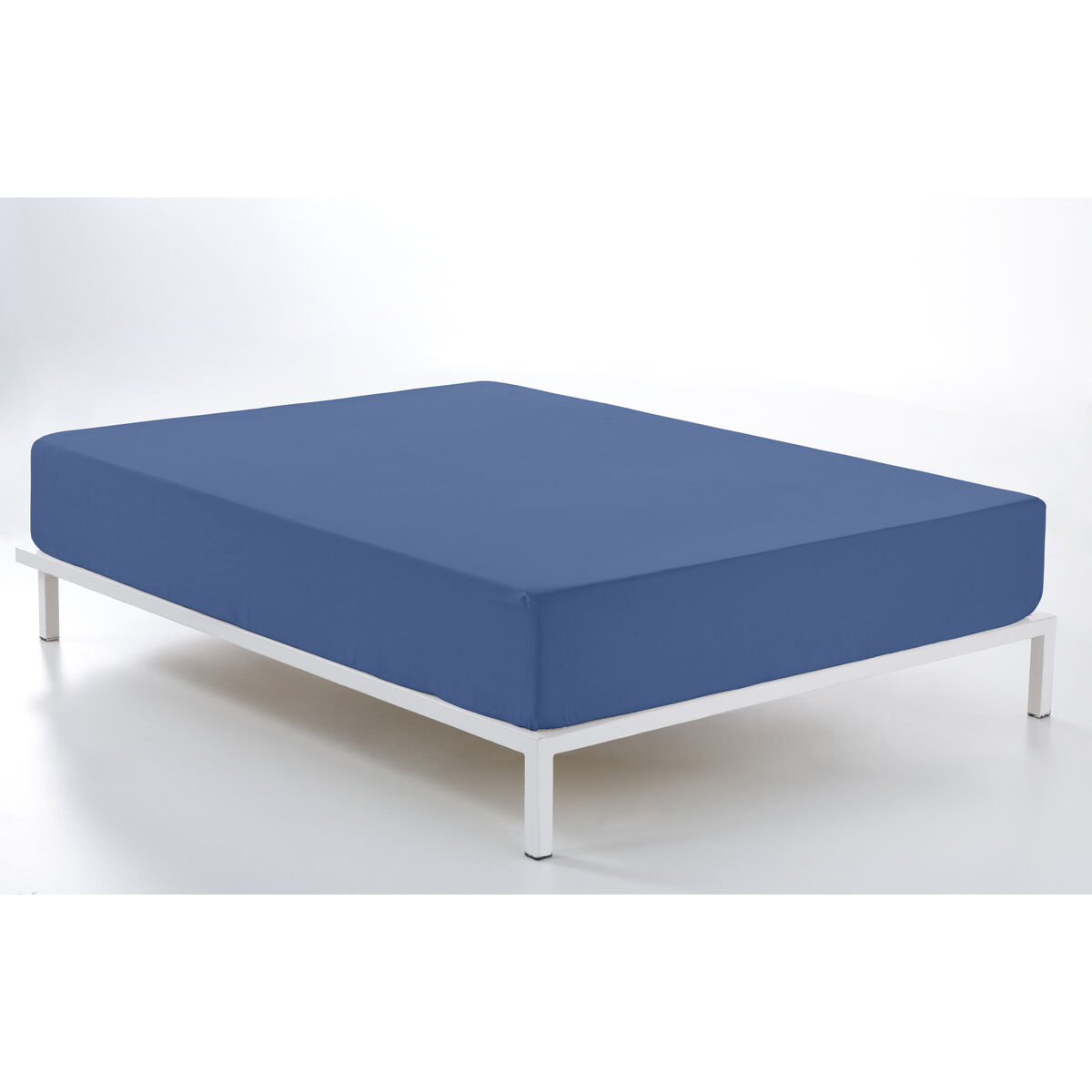 Alexandra House Living Fitted Sheet Blue 90 x 190/200 cm-2